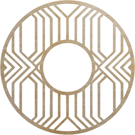 Ekena Millwork Empire Wood Fretwork Pierced Ceiling Medallion, Hickory, 28"OD x 10 1/4"ID x 3/8"T CMWP28X28X0375EPHI